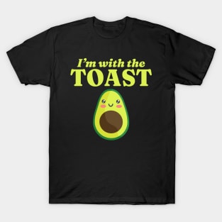 I'm with the Toast Kawaii Cute Couples Matching T-Shirt